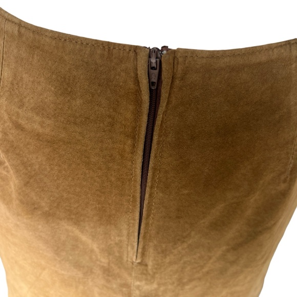 Vintage Patchwork Mini Skirt - Brown and Tan - Picture 7 of 12